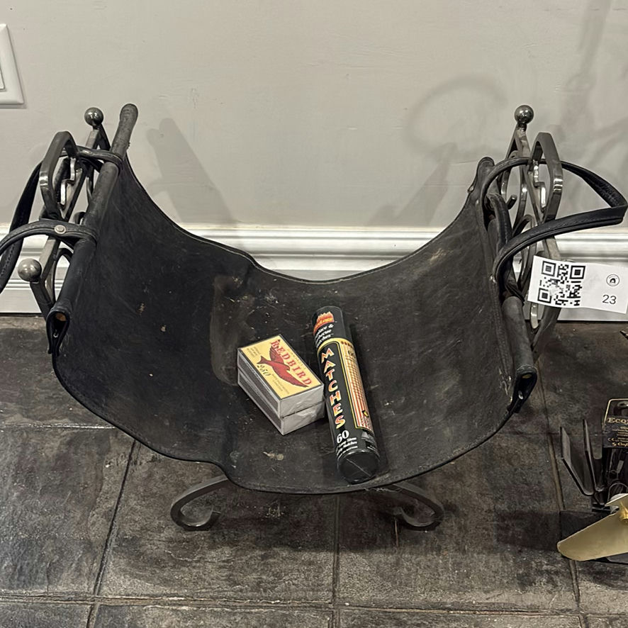 Metal Fireplace Log Holder and Fireplace Tool Sets - image 2 of 9
