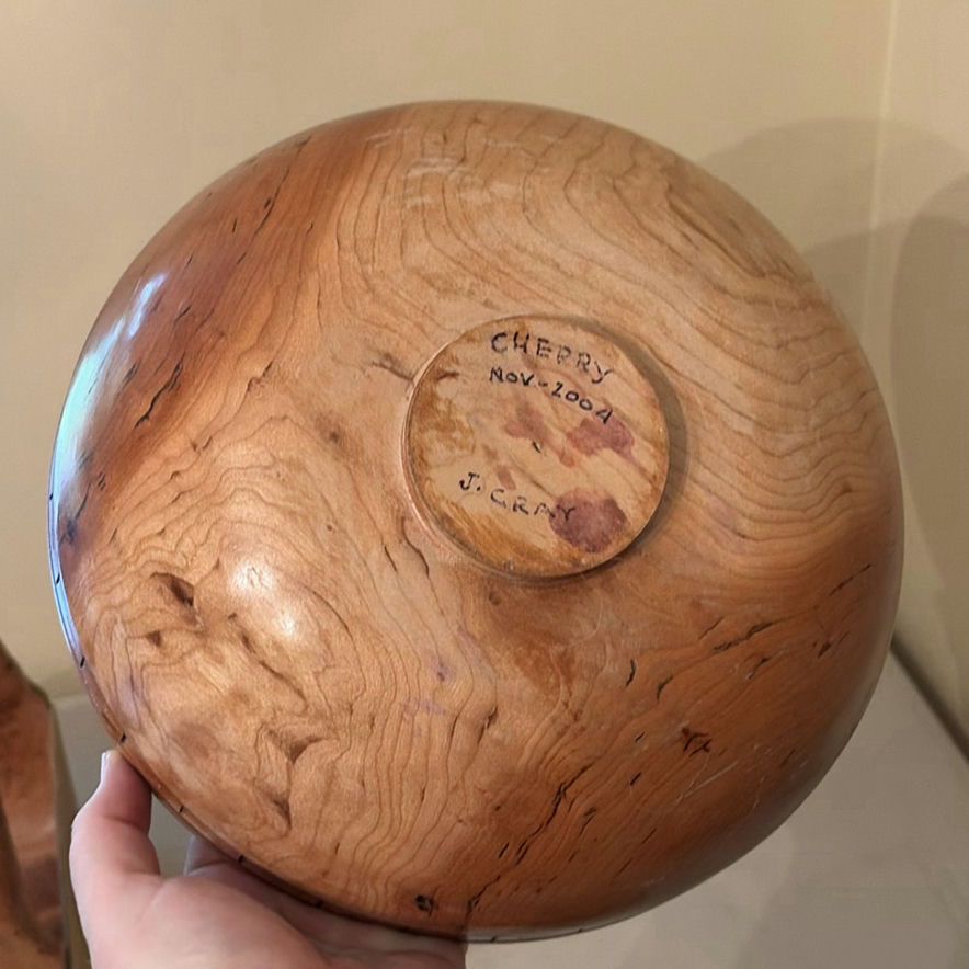 Handcrafted Wooden Basket, Bowl, and Scrapper - image 9 of 15