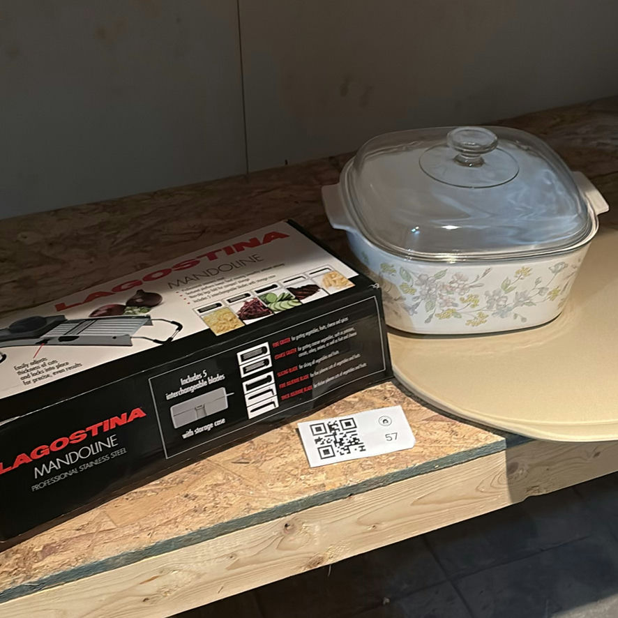 CorningWare Dish, Mandolin Slicer & PC Baking Stone - image 1 of 12