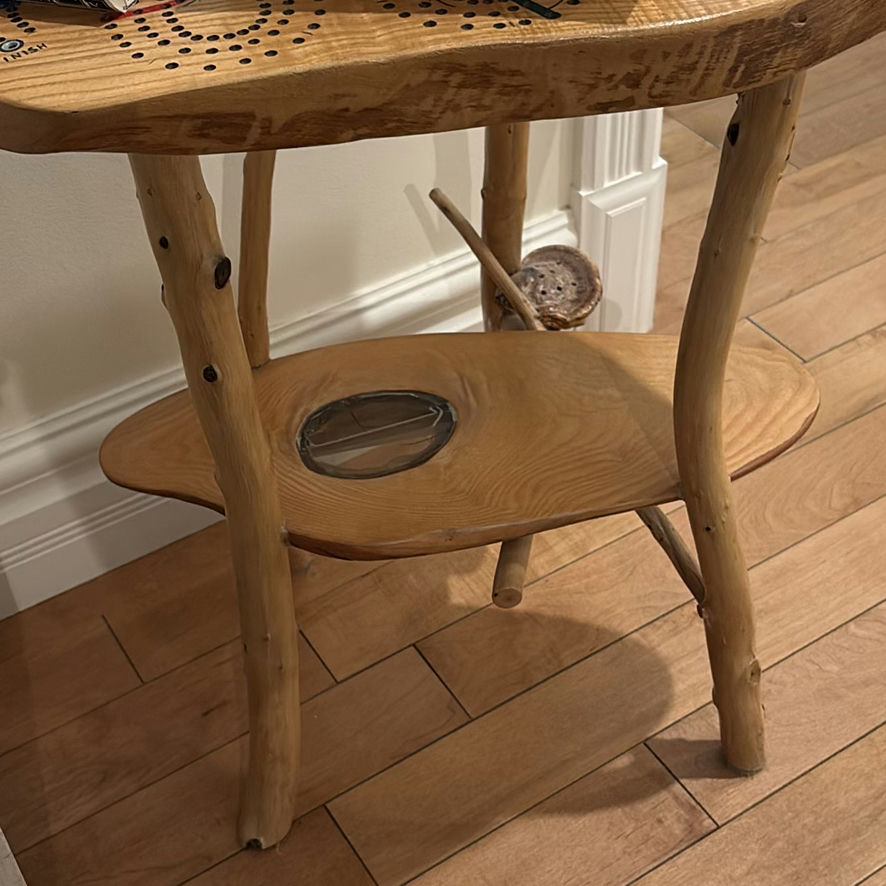 Handmade Wooden Cribbage Game Table - image 4 of 8