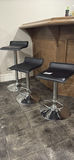 Set of Three Black Adjustable Bar Stools - thumbnail 6 of 8