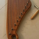 Wooden Stringed Lyre Instrument with Tuning Tool - thumbnail 2 of 9
