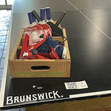 Brunswick Ping Pong Table Top with Paddles and Accessories - thumbnail 1 of 10