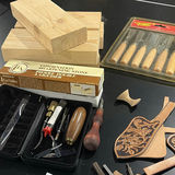 Leatherworking and Wood Carving Tools with Wood Blocks - thumbnail 8 of 10