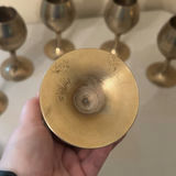 Decorative Metal Tray and Six Goblets - thumbnail 10 of 12