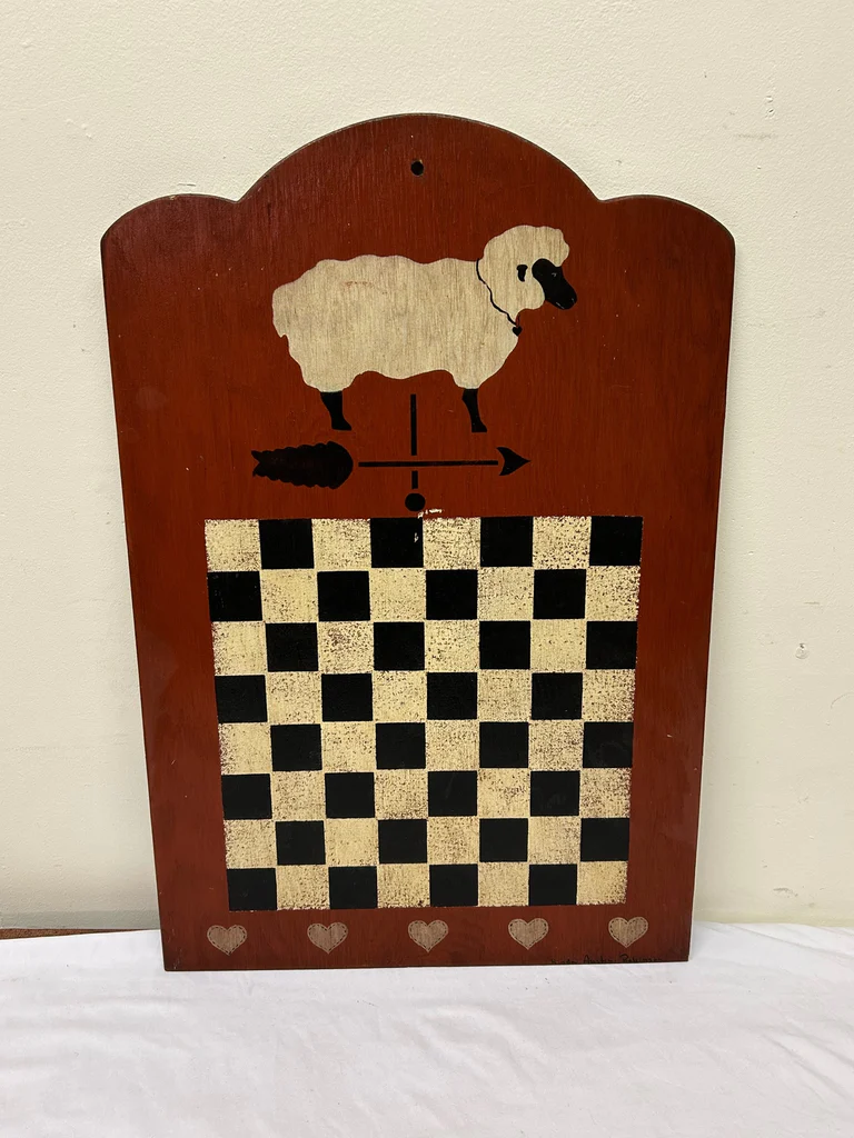 Hand Painted Folkart Chest Board  - image 1 of 5