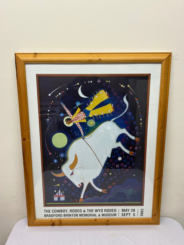 Cowboy Rodeo Dance Poster Signed - image 1 of 4