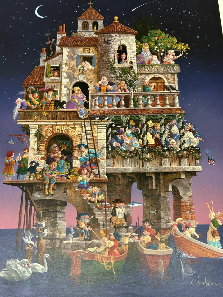 James C. Christensen Whimsical Lithograph, Signed W/COA - image 5 of 9