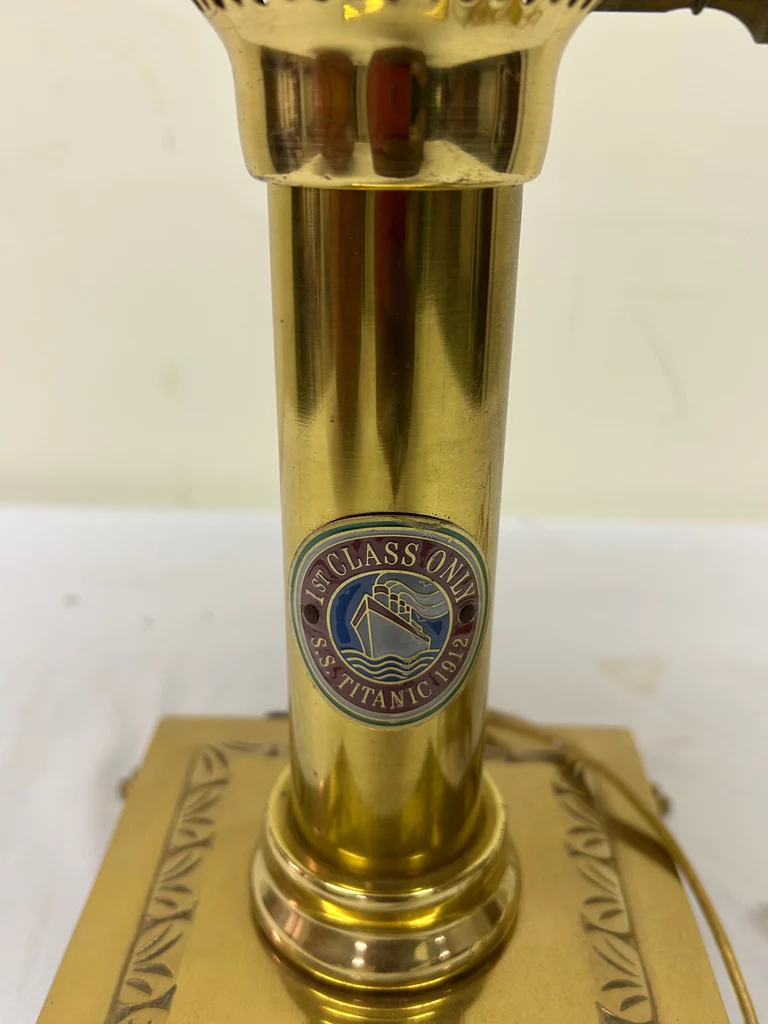 Vintage Brass Desk Lamp SS Titanic - image 3 of 5