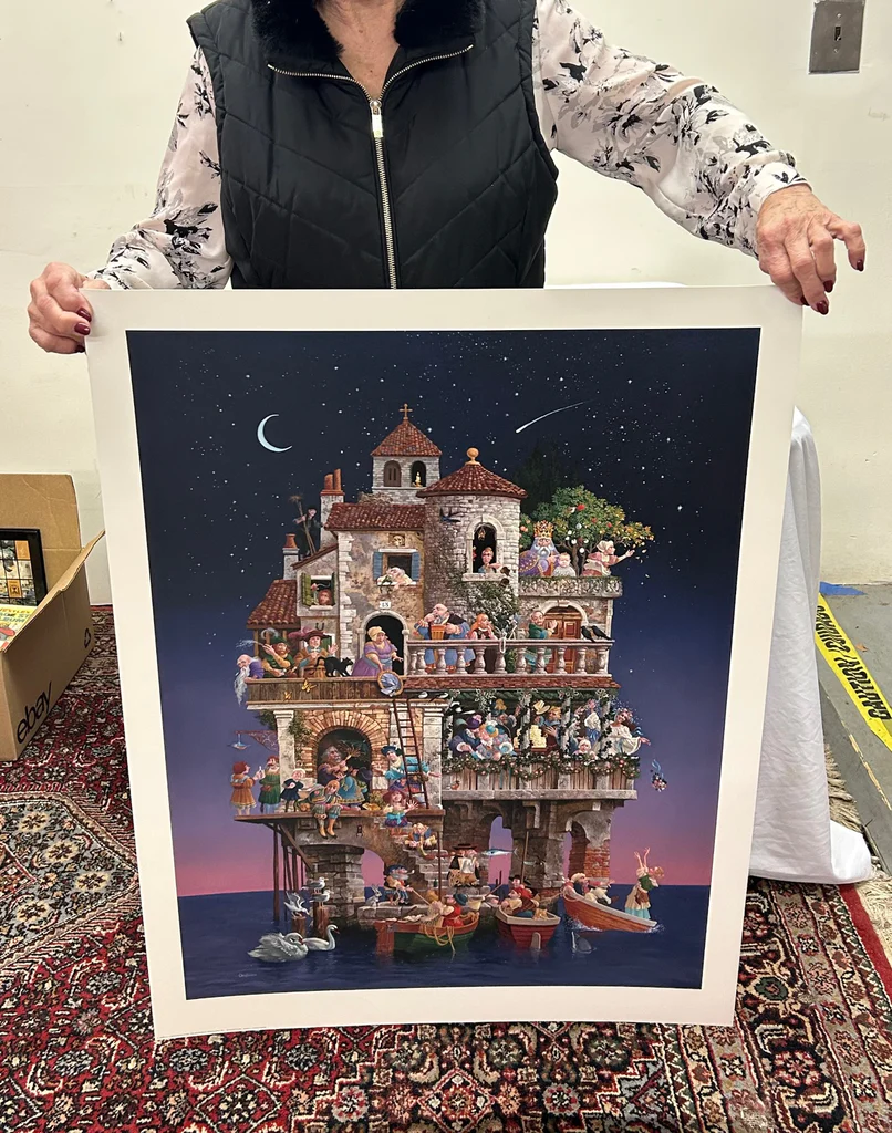 James C. Christensen Whimsical Lithograph, Signed W/COA  - image 2 of 9