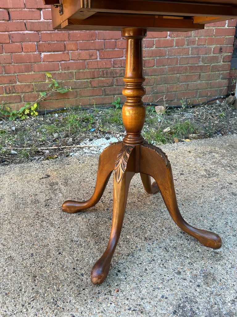 One Drawer Drop Leaf End Table - image 4 of 5