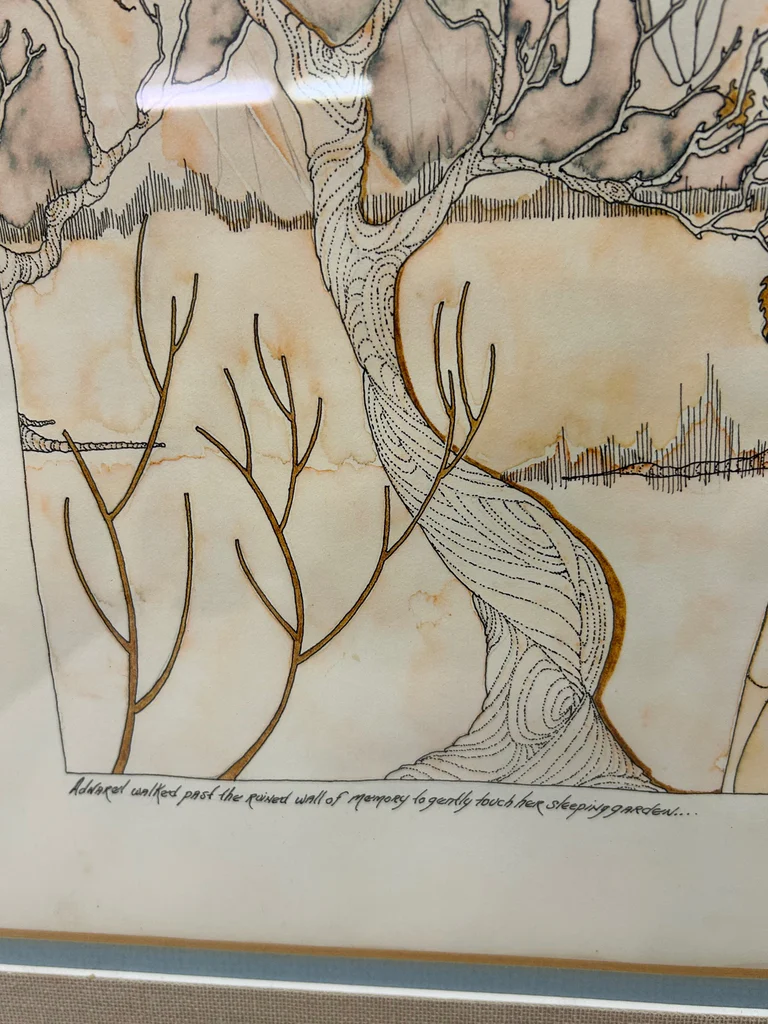Layne Catherine Anderson Art Nouveau Gouache - image 3 of 6