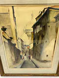 European Street Scene Watercolor Painting - thumbnail 3 of 5