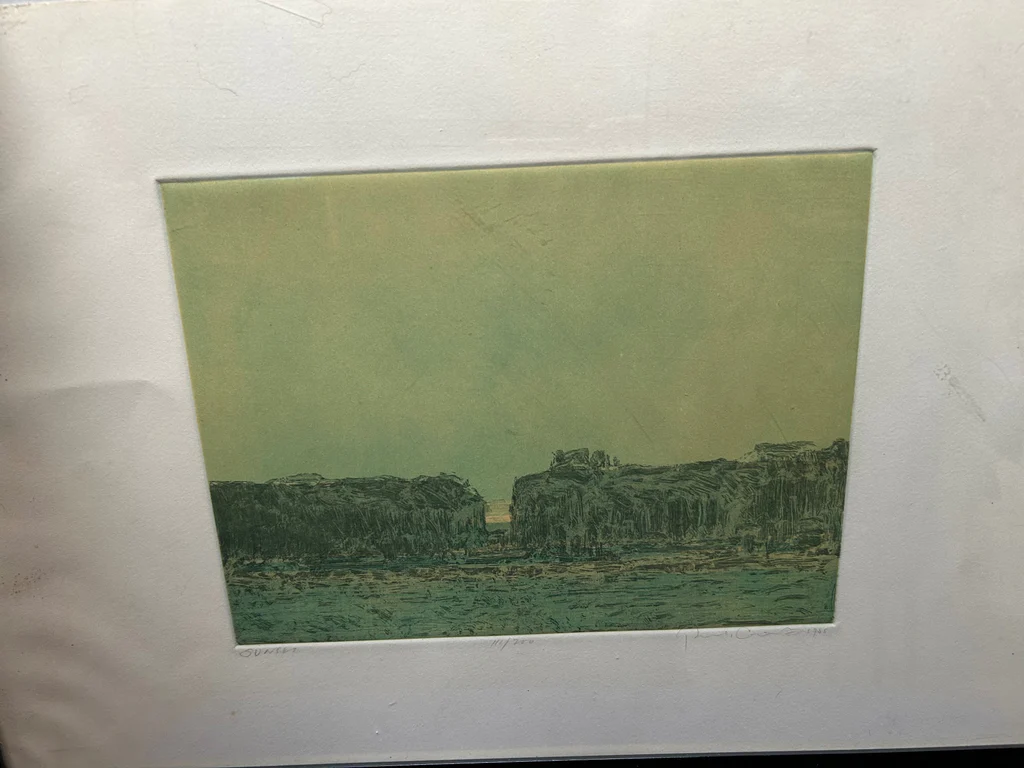 A Collection of Three Woodcut Art Signed - image 5 of 7