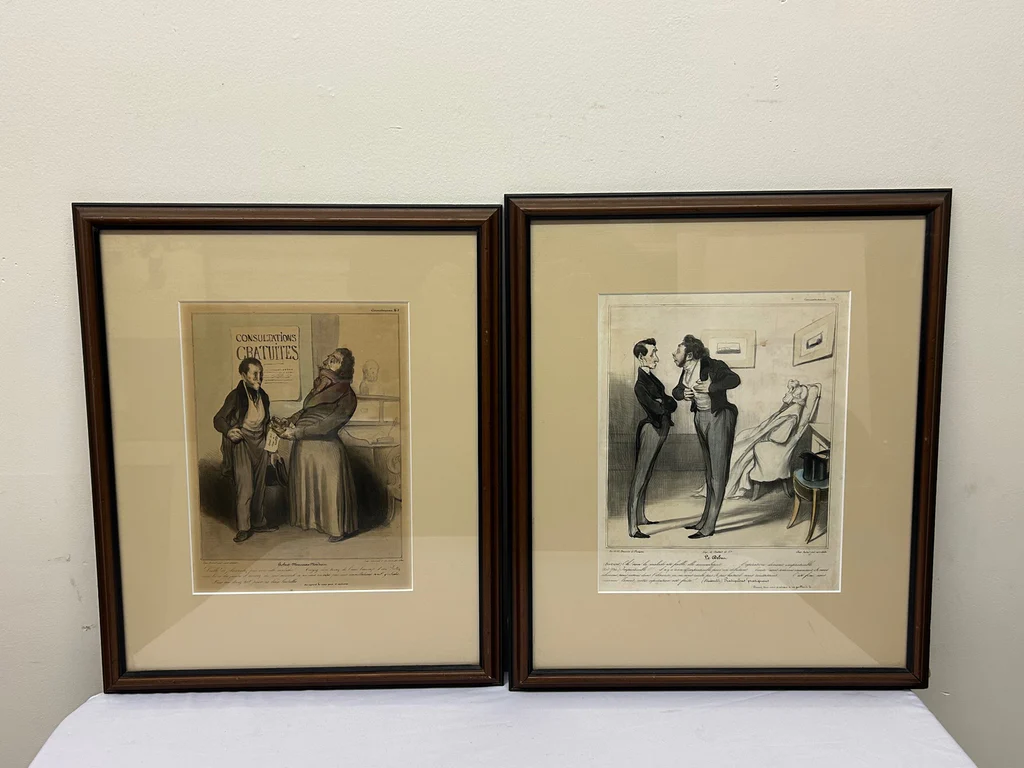 Honroe Daumier French Caricature Lithographs - image 1 of 6