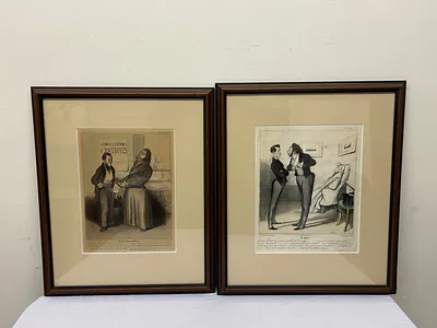 Honroe Daumier French Caricature Lithographs - Image 1 of 6