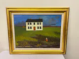 Landscape W/ Home Oil Painting  - thumbnail 1 of 5