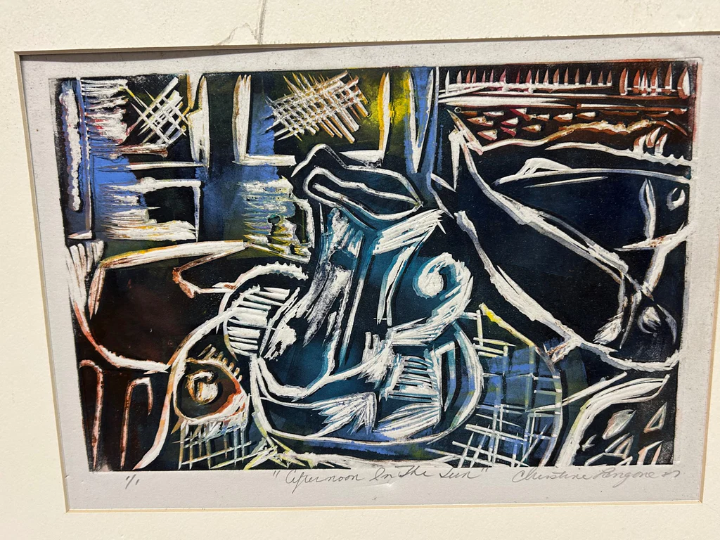 A Collection of Three Woodcut Art Signed - image 7 of 7