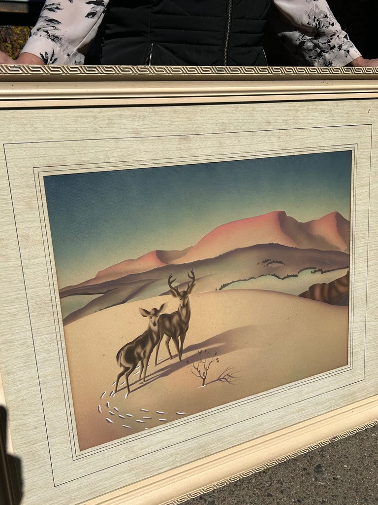 Airbrush Hand Colored Whitetail Deer - image 6 of 6