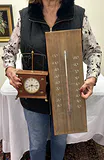 Vintage Mantle Clock & Thermometer - thumbnail 2 of 7
