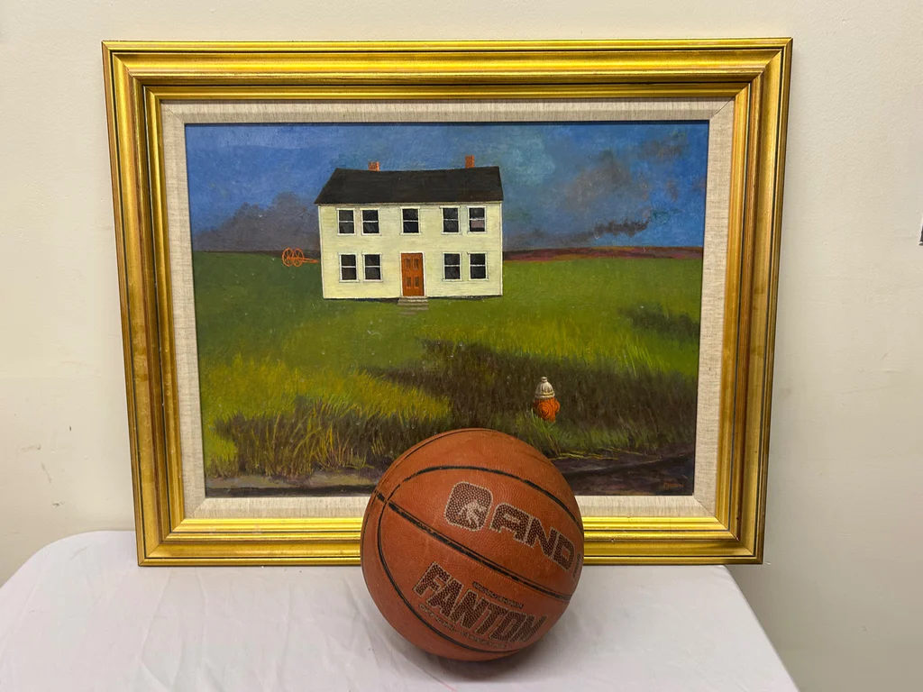Landscape W/ Home Oil Painting  - image 2 of 5