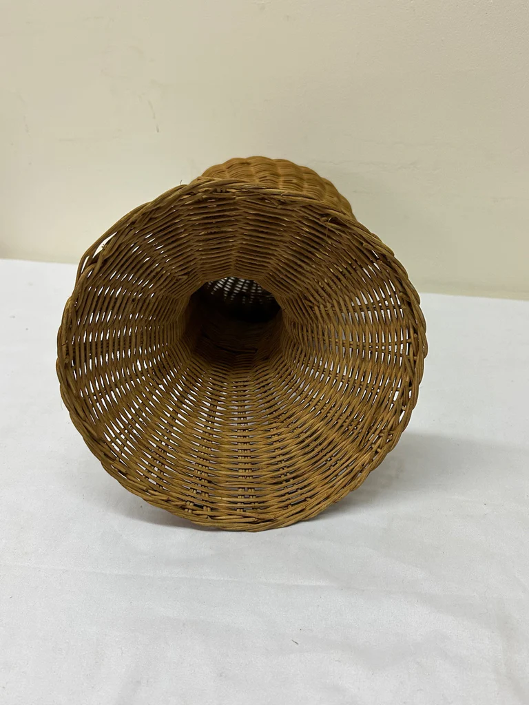 Vintage Hand-Woven Wicker Hat/Wig Display - image 5 of 5