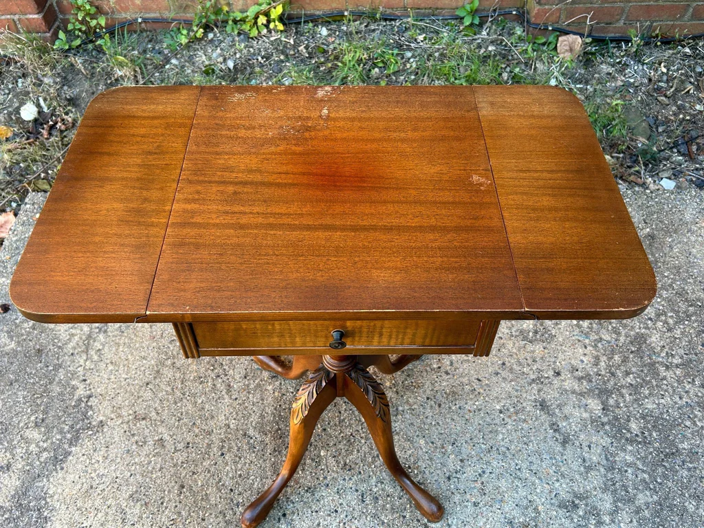One Drawer Drop Leaf End Table  - image 3 of 5