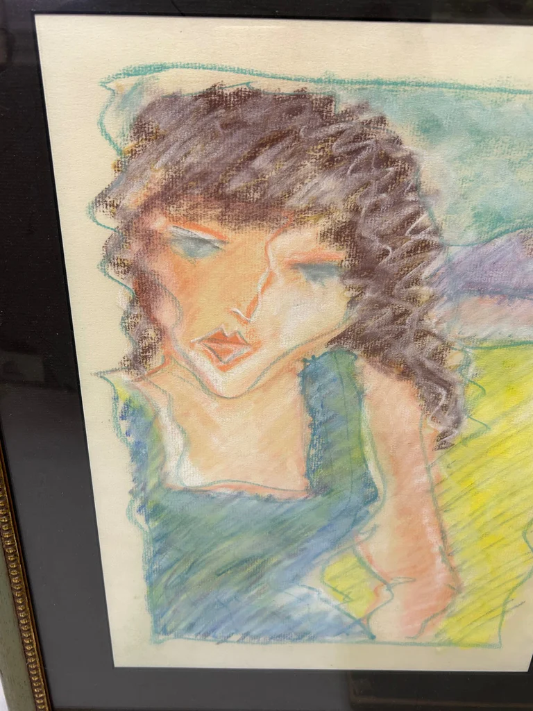 Pastel Portrait Drawings of Women Signed  - image 6 of 6