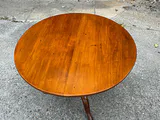 Round Cherry Tilt Top Table - thumbnail 4 of 6