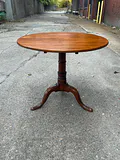 Round Cherry Tilt Top Table  - thumbnail 6 of 6