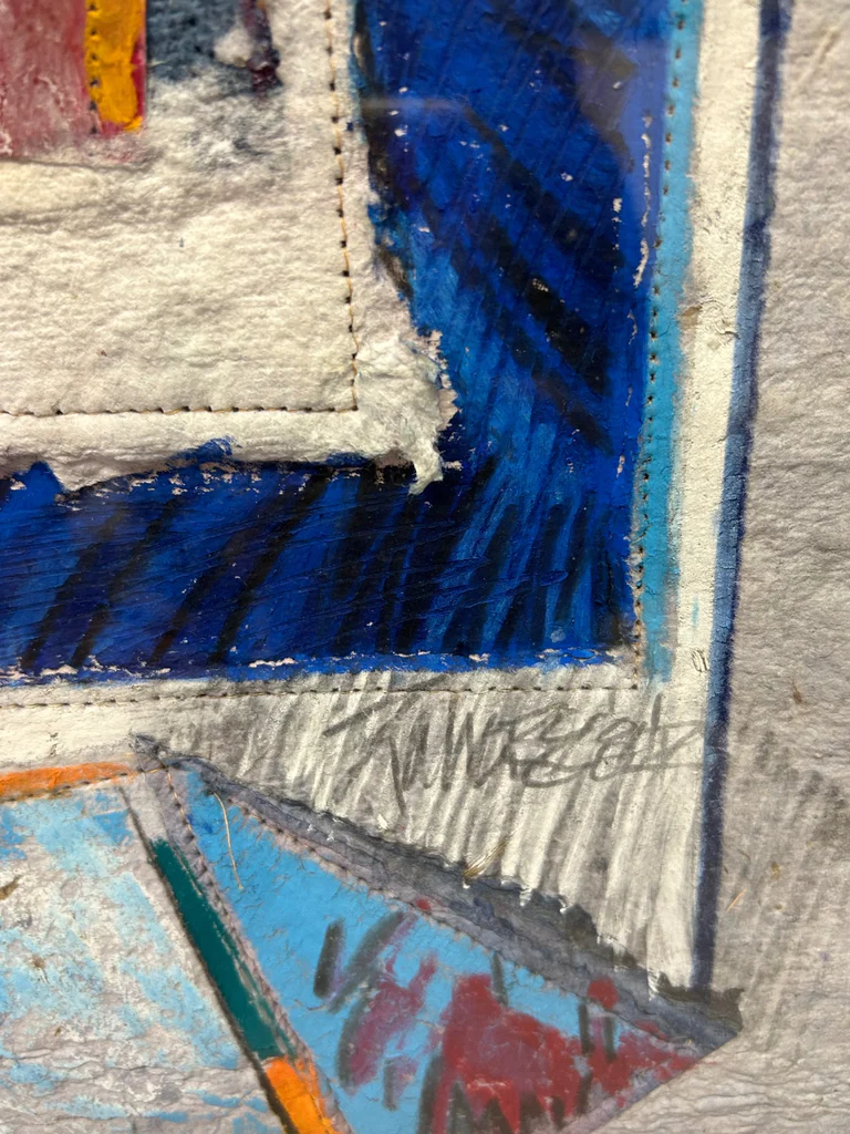 Mix-Media Abstract Art, Signed  - image 3 of 7