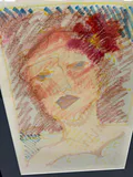 Pastel Portrait Drawings of Women Signed  - thumbnail 5 of 6