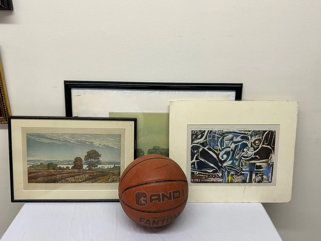 A Collection of Three Woodcut Art Signed - image 2 of 7