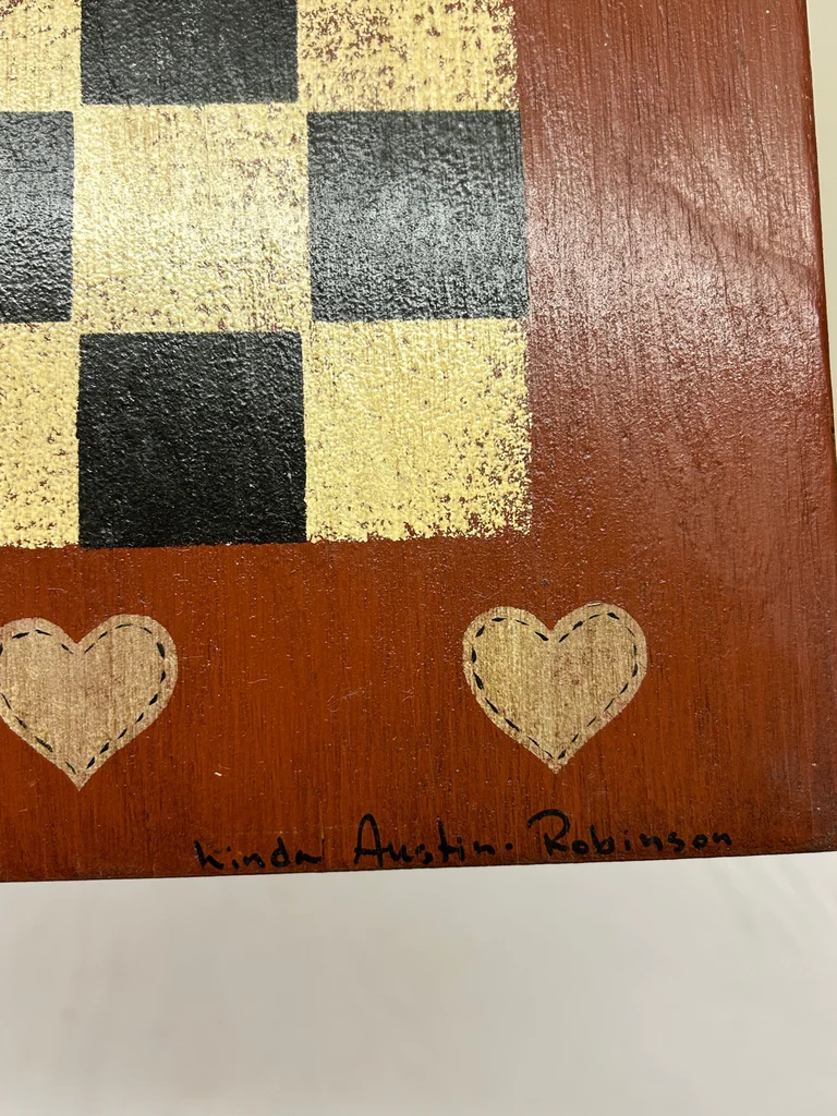 Hand Painted Folkart Chest Board  - image 2 of 5