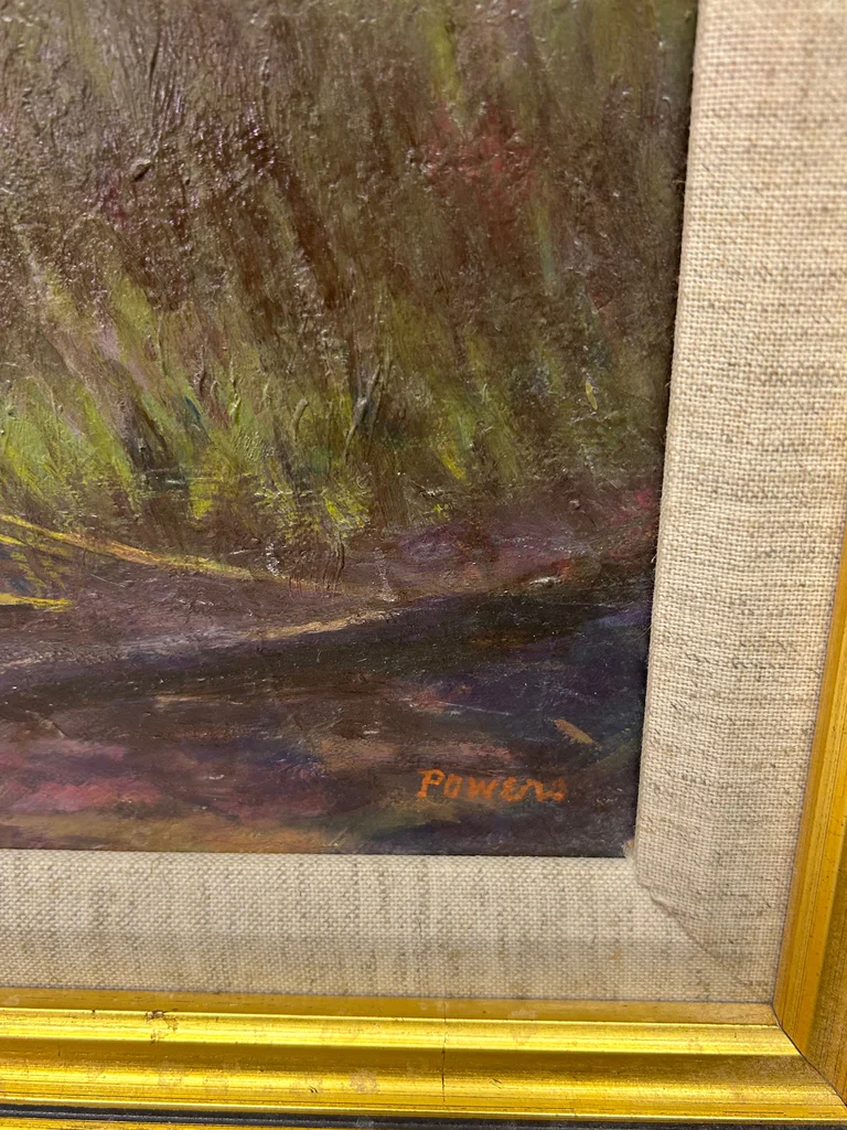 Landscape W/ Home Oil Painting  - image 3 of 5