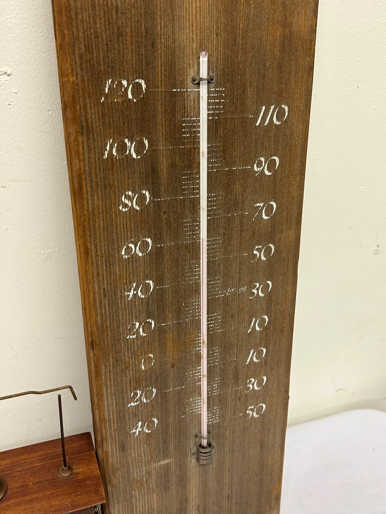 Vintage Mantle Clock & Thermometer - image 5 of 7