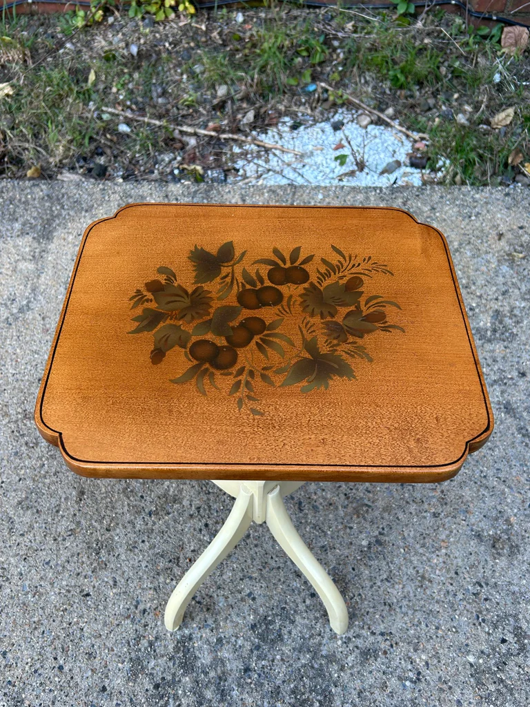 Hitchcock Stenciled Candle Stand - image 4 of 6