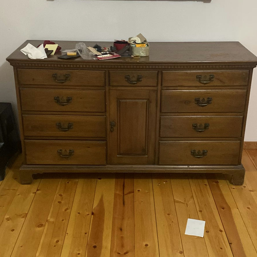 Wood Bedroom Furniture Set with Dressers, Mirror, and Nightstands - image 1 of 12
