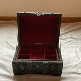Norleans Japan Decorative Wooden Chest with Metal Hardware - thumbnail 2 of 6