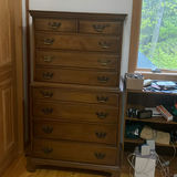 Wood Bedroom Furniture Set with Dressers, Mirror, and Nightstands - thumbnail 3 of 12