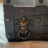 Norleans Japan Decorative Wooden Chest with Metal Hardware - thumbnail 4 of 6