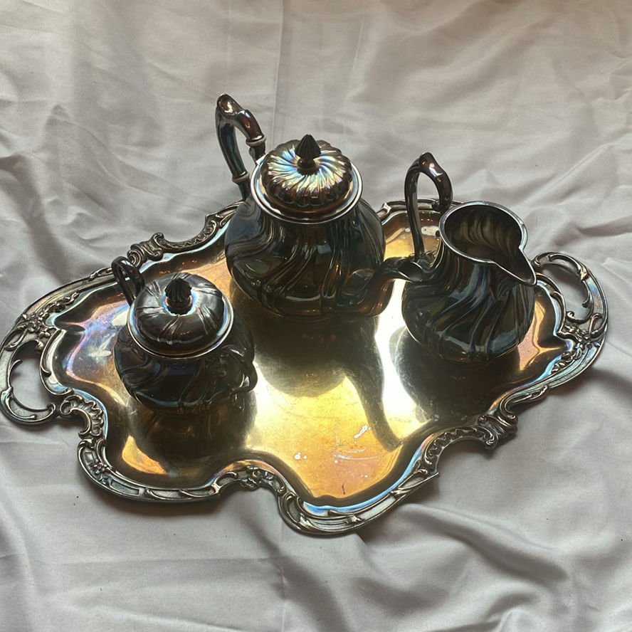 Silver Plated Tea Set - image 1 of 6