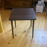 MCM Small Square Wooden Table - thumbnail 2 of 4