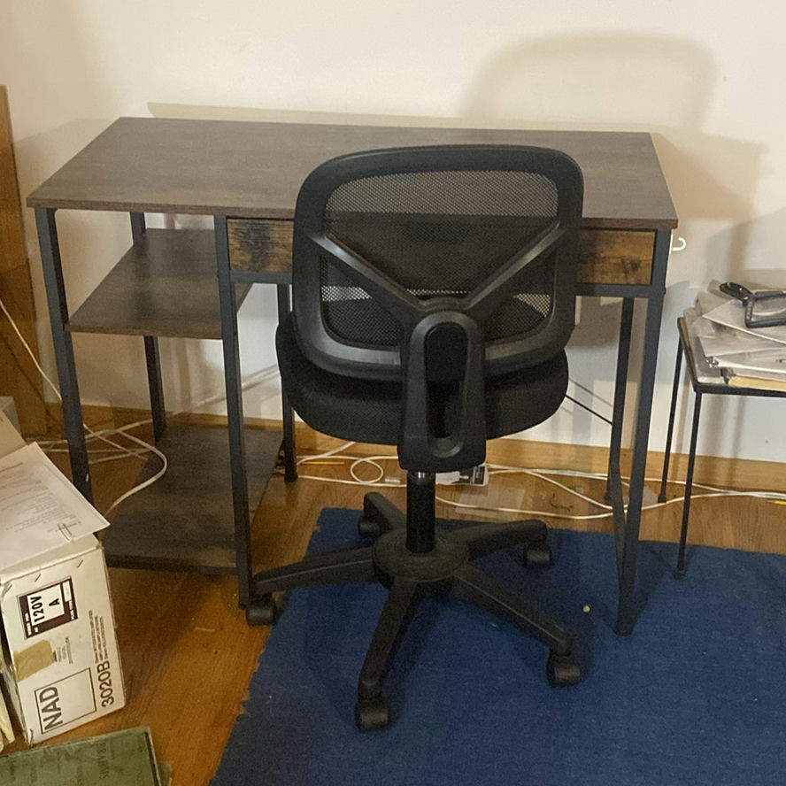 Wood Laminate Desk W Chair - image 1 of 4