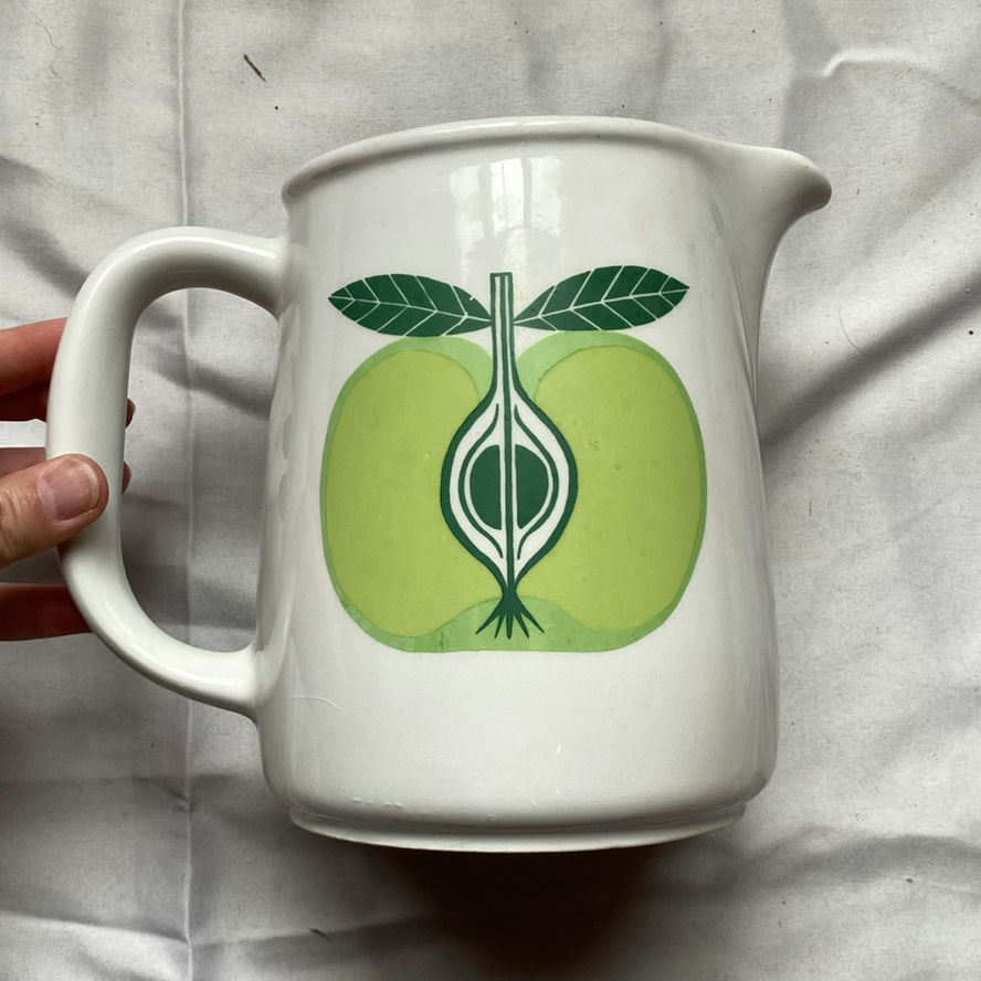 1960’s Arabia Finland Pomona Pitcher - image 1 of 4