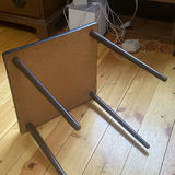 MCM Small Square Wooden Table - thumbnail 3 of 4