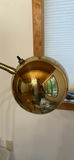Brass Floor Lamp with Adjustable Gooseneck Shade - thumbnail 2 of 4