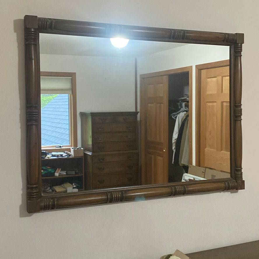 Wood Bedroom Furniture Set with Dressers, Mirror, and Nightstands - image 2 of 12