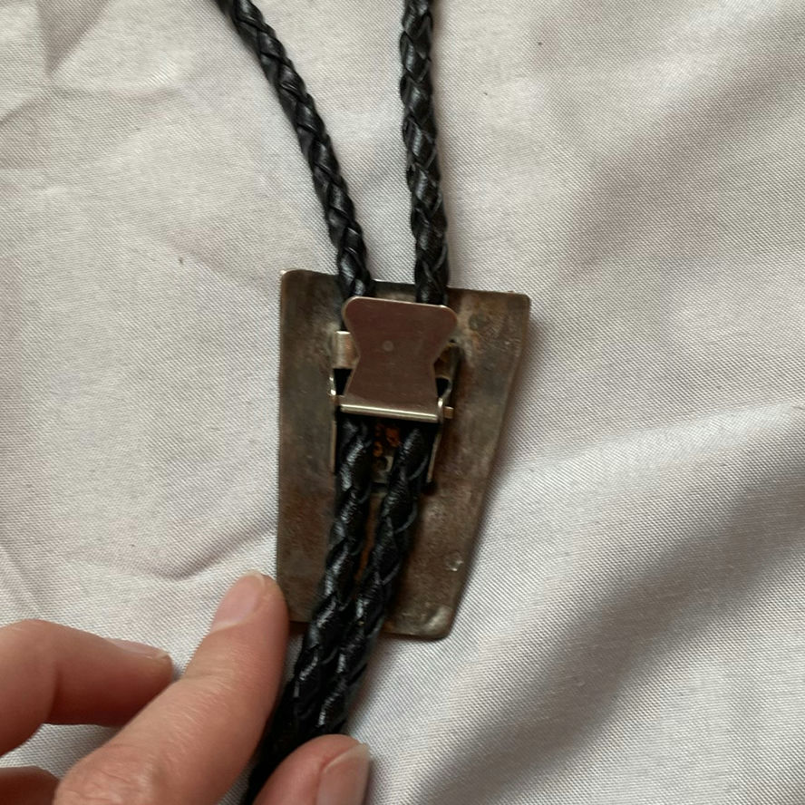 Turquoise Navajo Style Bolo Tie - image 3 of 4