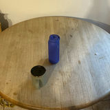Round Wooden Pedestal Table and Wooden Chair - thumbnail 2 of 5